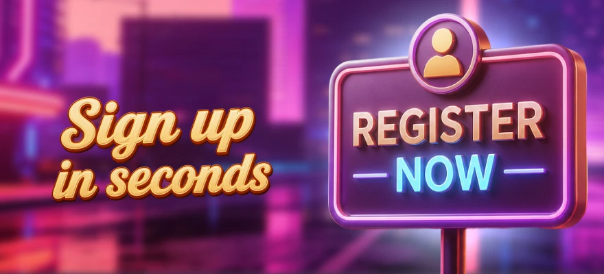 LuckyHills sign up from mobile